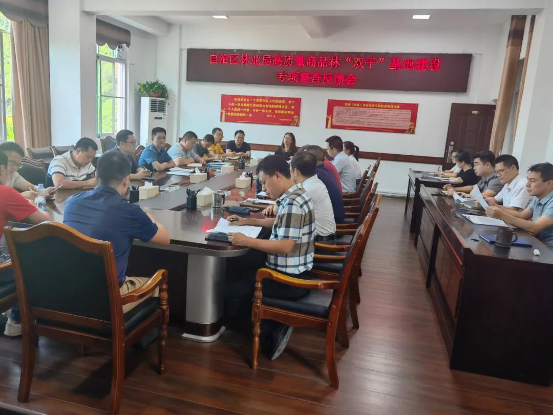 自治区林业局到luck18xinli集团发展国储林项目建设专项督查